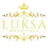 logo of Luksa Hair Salon and beauty supply store